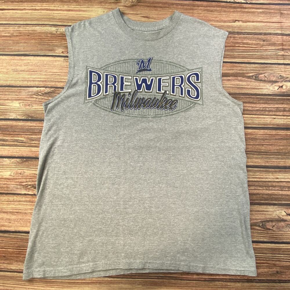 Milwaukee Brewers Baseball MLB Genuine Merchandise Sleeveless Shirt XL
